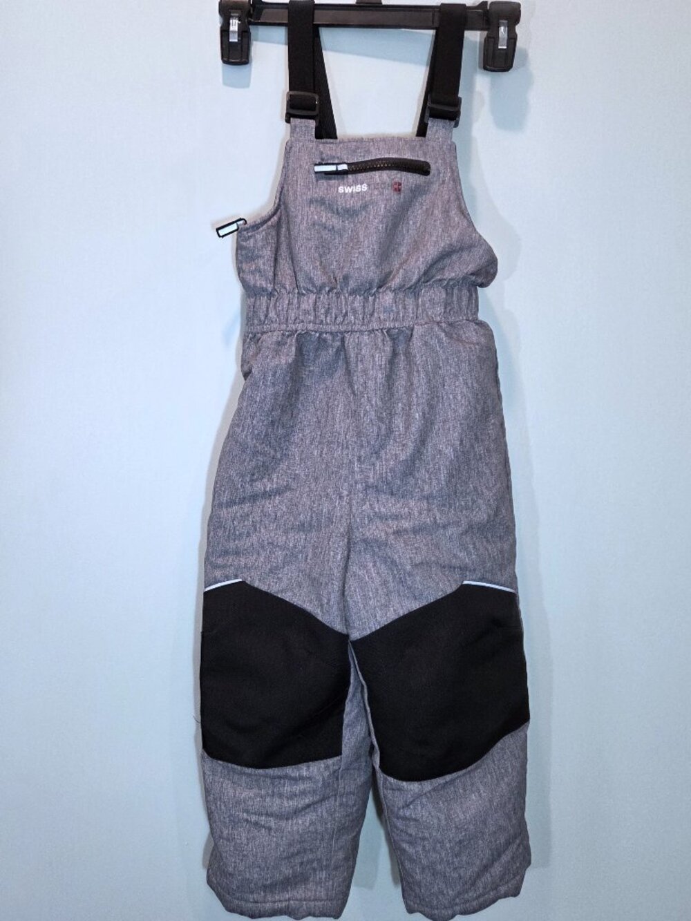 Swiss Tech Gray & Black Snow Bib Pants Size 4T